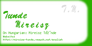 tunde mireisz business card